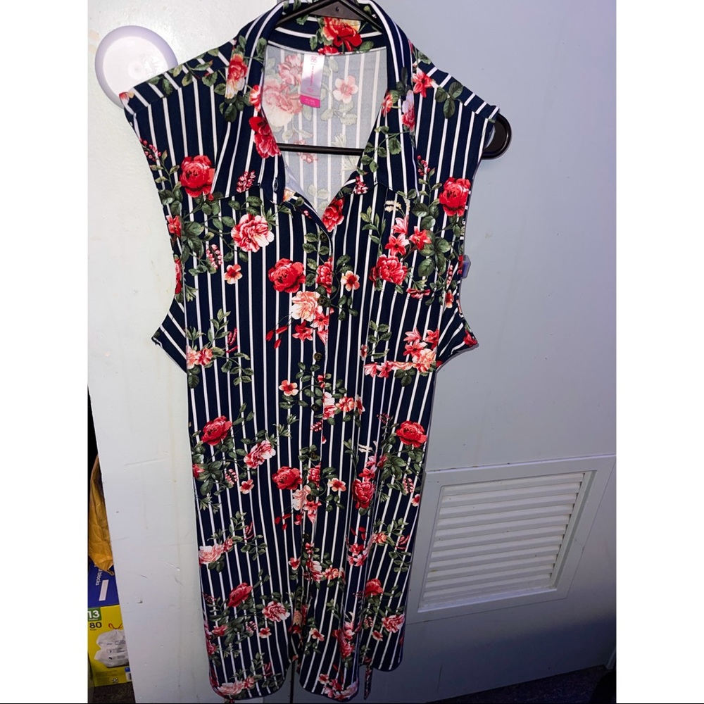 Navy Blue, No Boundaries Above knee Mini Dress